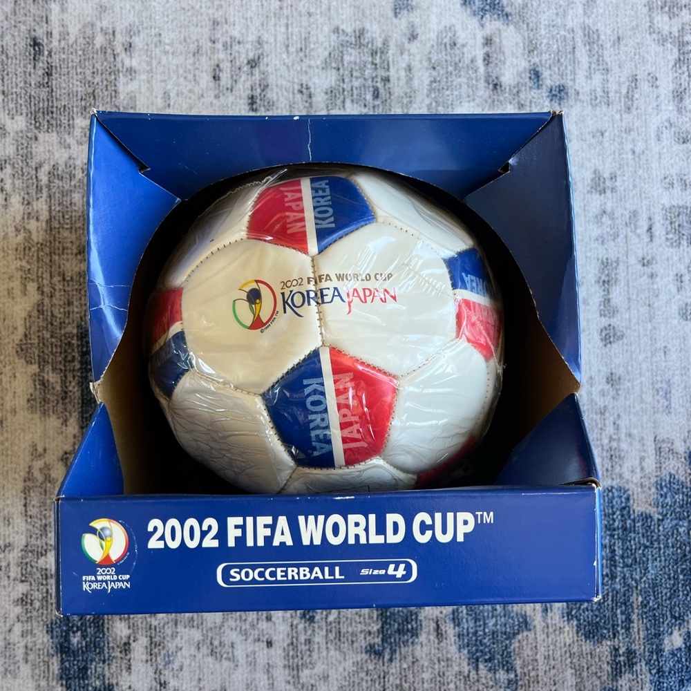 2002 FIFA World Cup Soccer Ball - Red, Blue, White